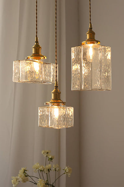 Jewel Square Glass Pendant Lamp