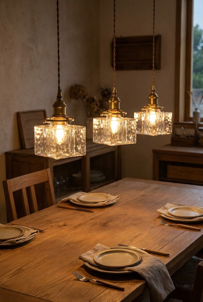 Jewel Square Glass Pendant Lamp