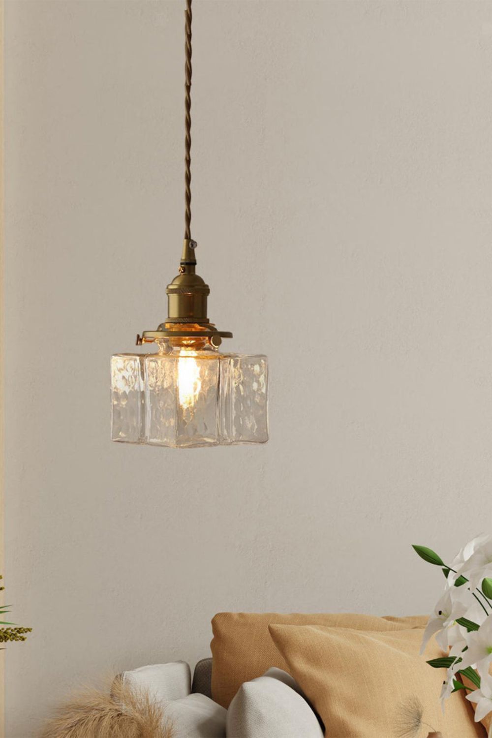 Jewel Square Glass Pendant Lamp