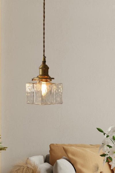 Jewel Square Glass Pendant Lamp