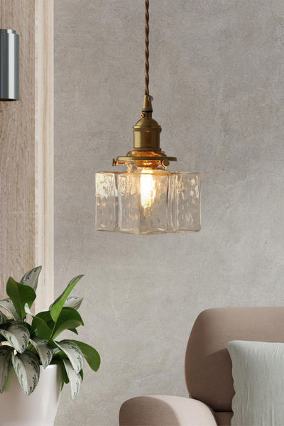 Jewel Square Glass Pendant Lamp