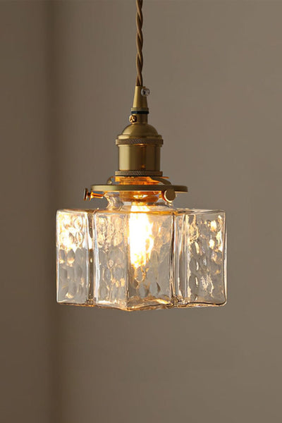 Jewel Square Glass Pendant Lamp