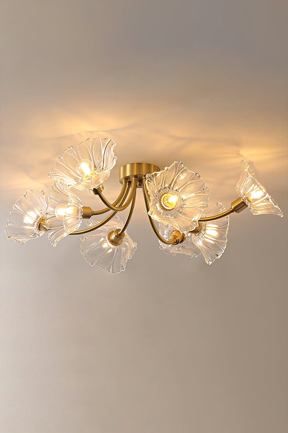 Kalin Blossom Petal Glass Ceiling Lamp