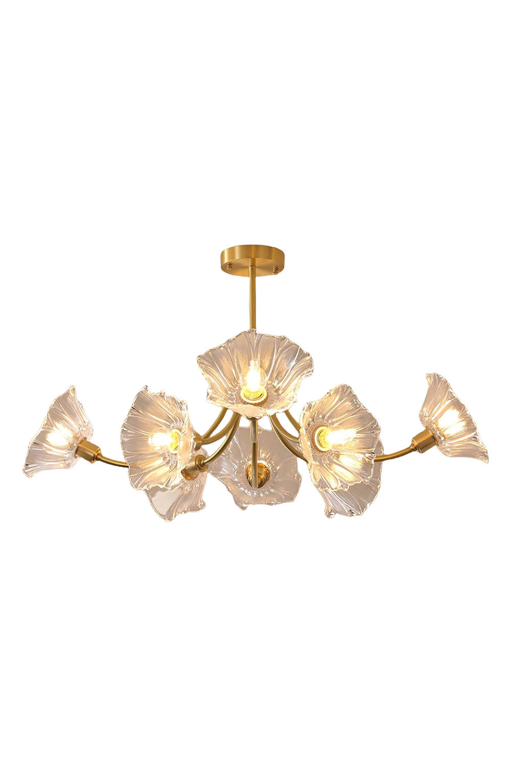 Kalin Blossom Petal Glass Chandelier