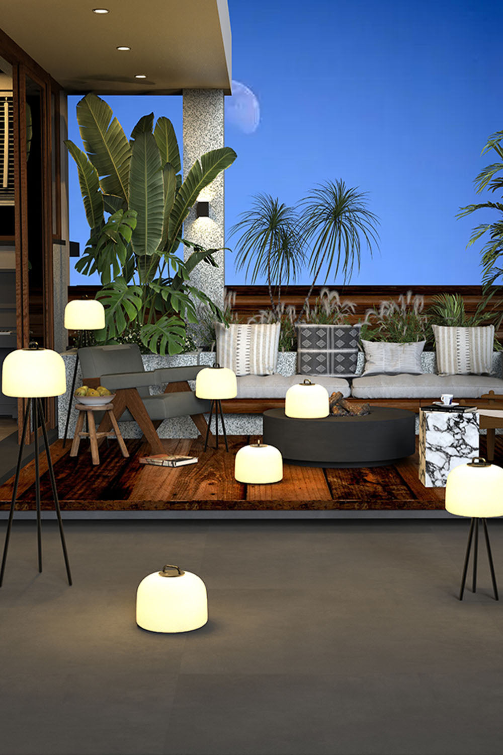 Kettle Tripod Floor Lamp