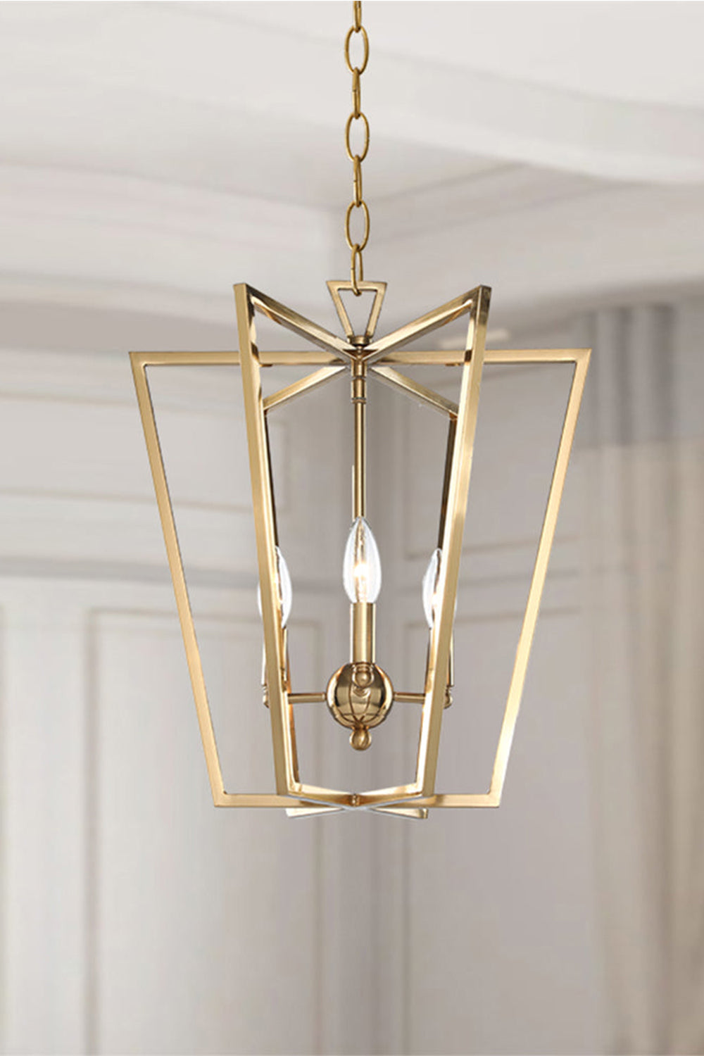 Lantern-shaped chandelier