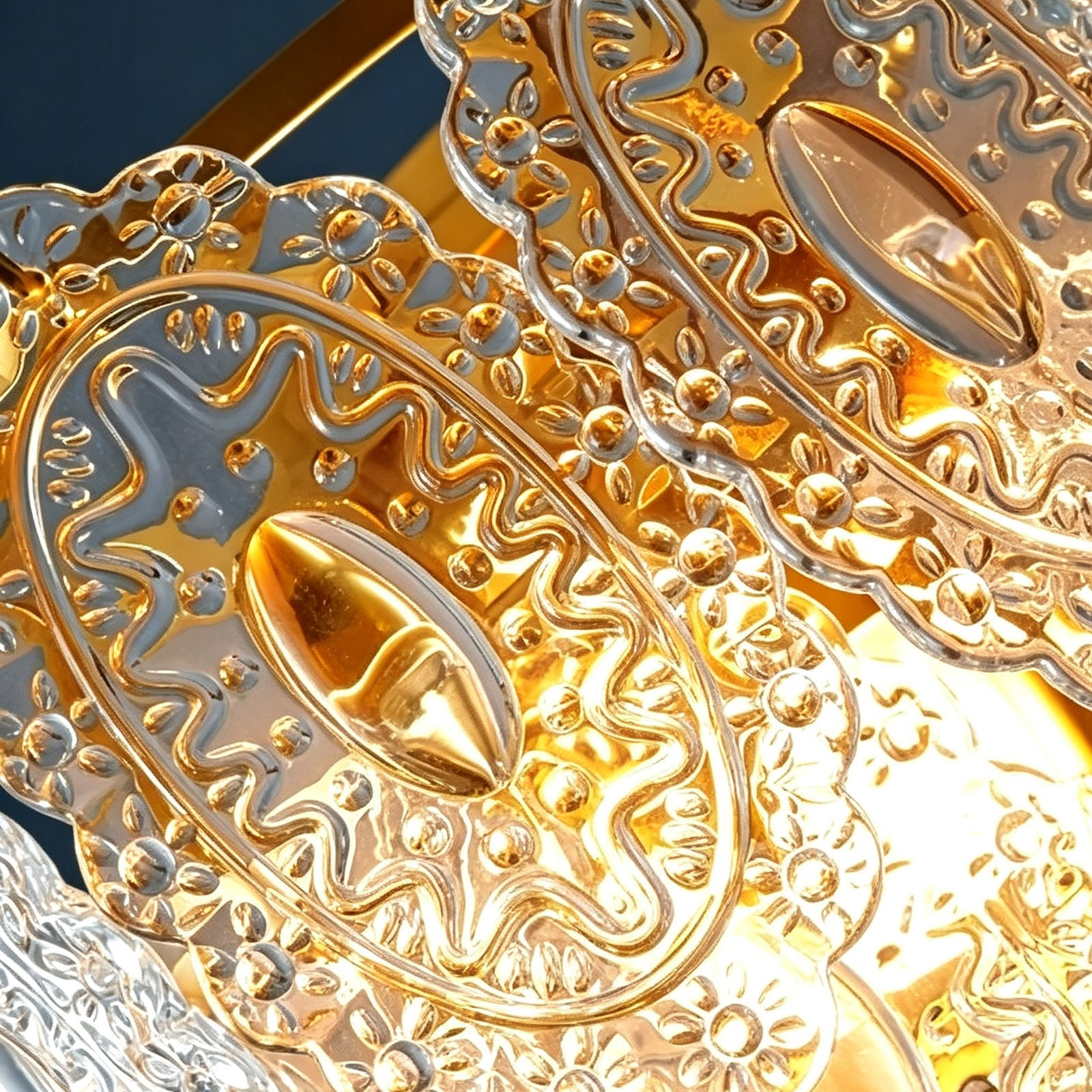 Pressed Glass Casts a Patterned Light