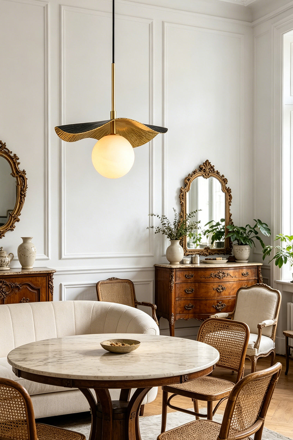 Leaf Alabaster Pendant Light for Living room | Samu Lamp