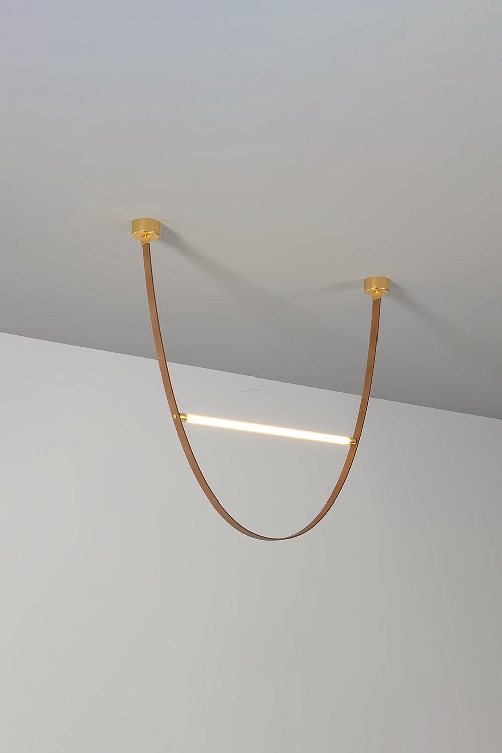 Light Loop Chain Leather Arc Loop Pendant Light – SamuLighting