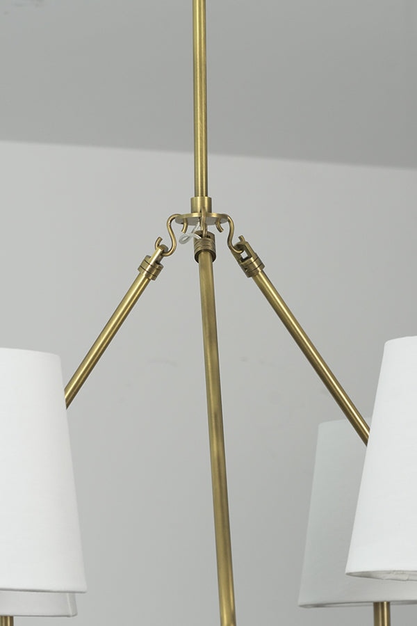 Leather Halo Ring Chandelier