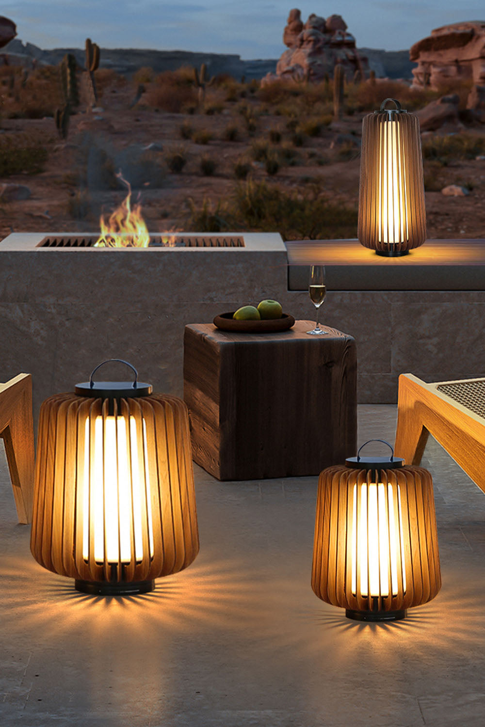 Legno Rechargeable Outdoor Table Lamp