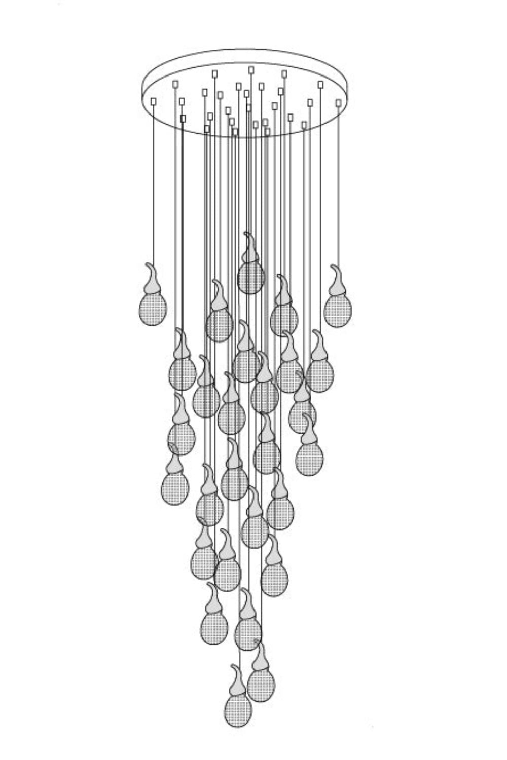 Leo Bubble Chandelier - SamuLighting