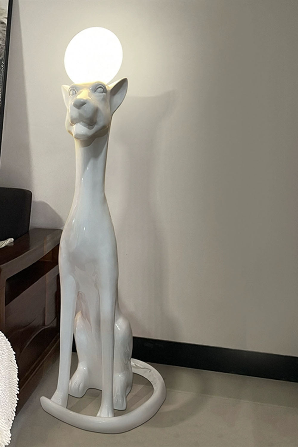 Leopard Sculpture Floor Lamp