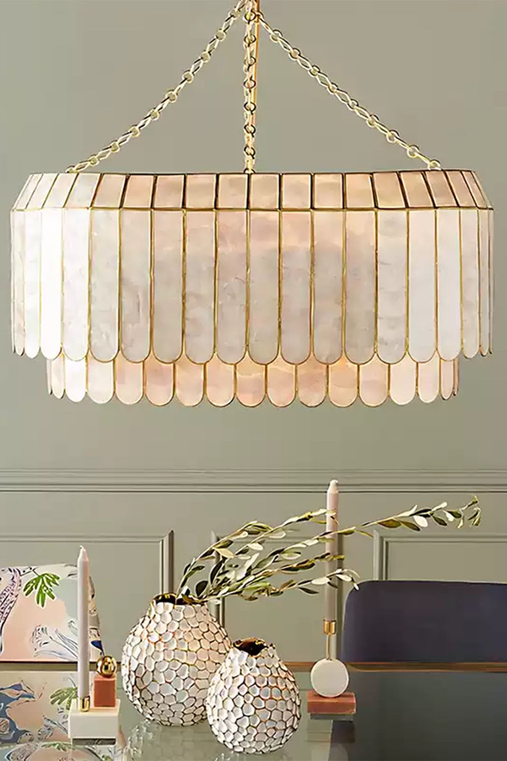 Light Luxury Marble Chandelier
