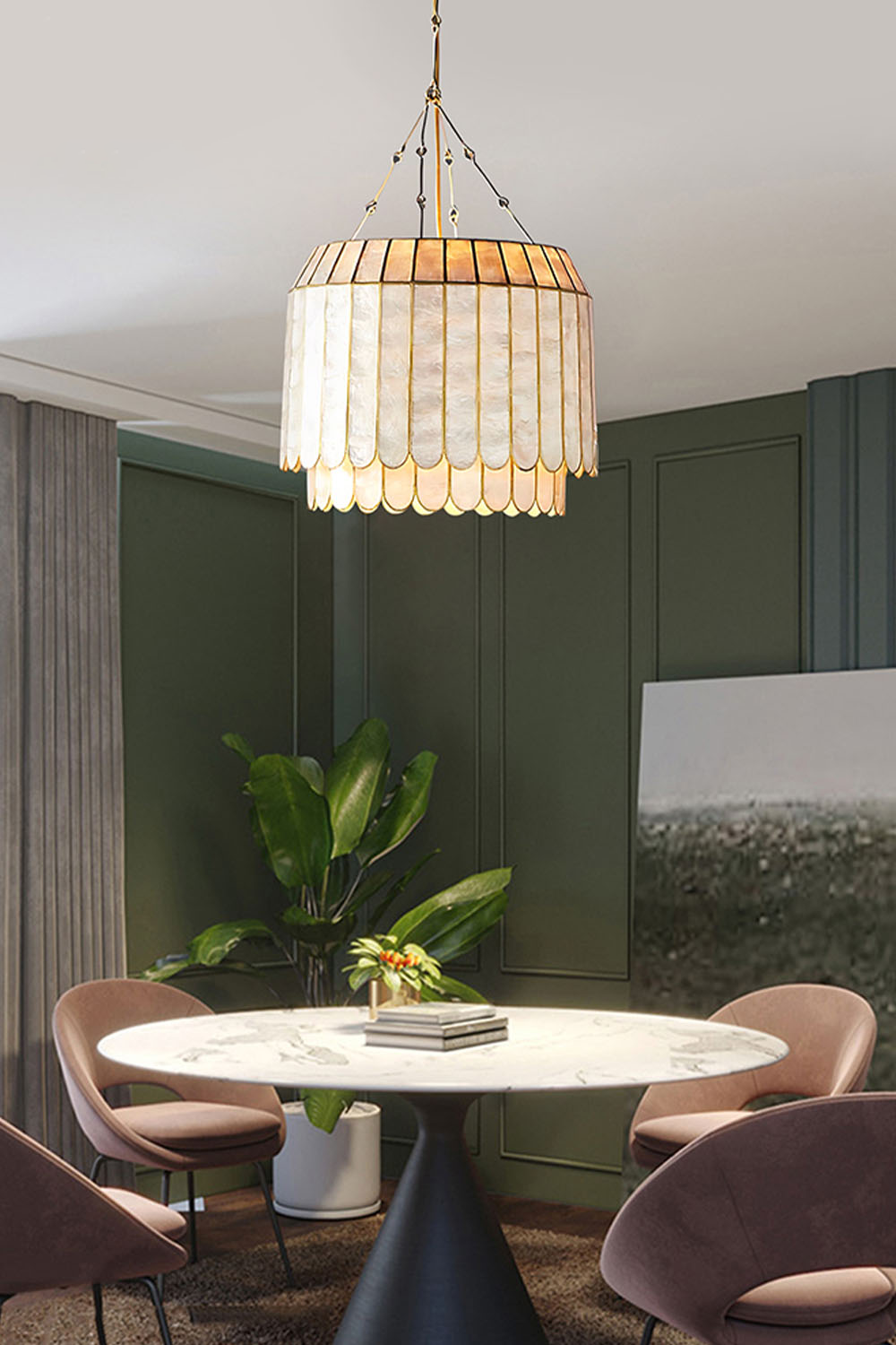 Light Luxury Marble Chandelier