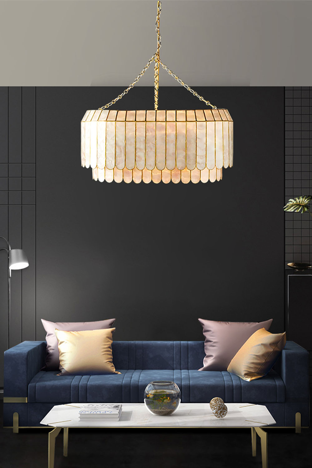 Light Luxury Marble Chandelier