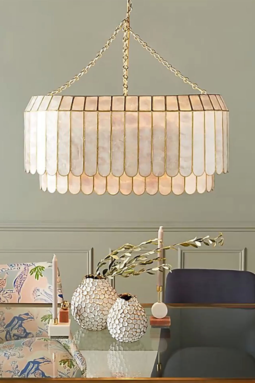 Light Luxury Marble Chandelier