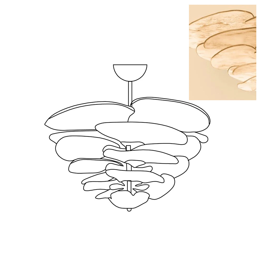 Champagne Glass Chandelier