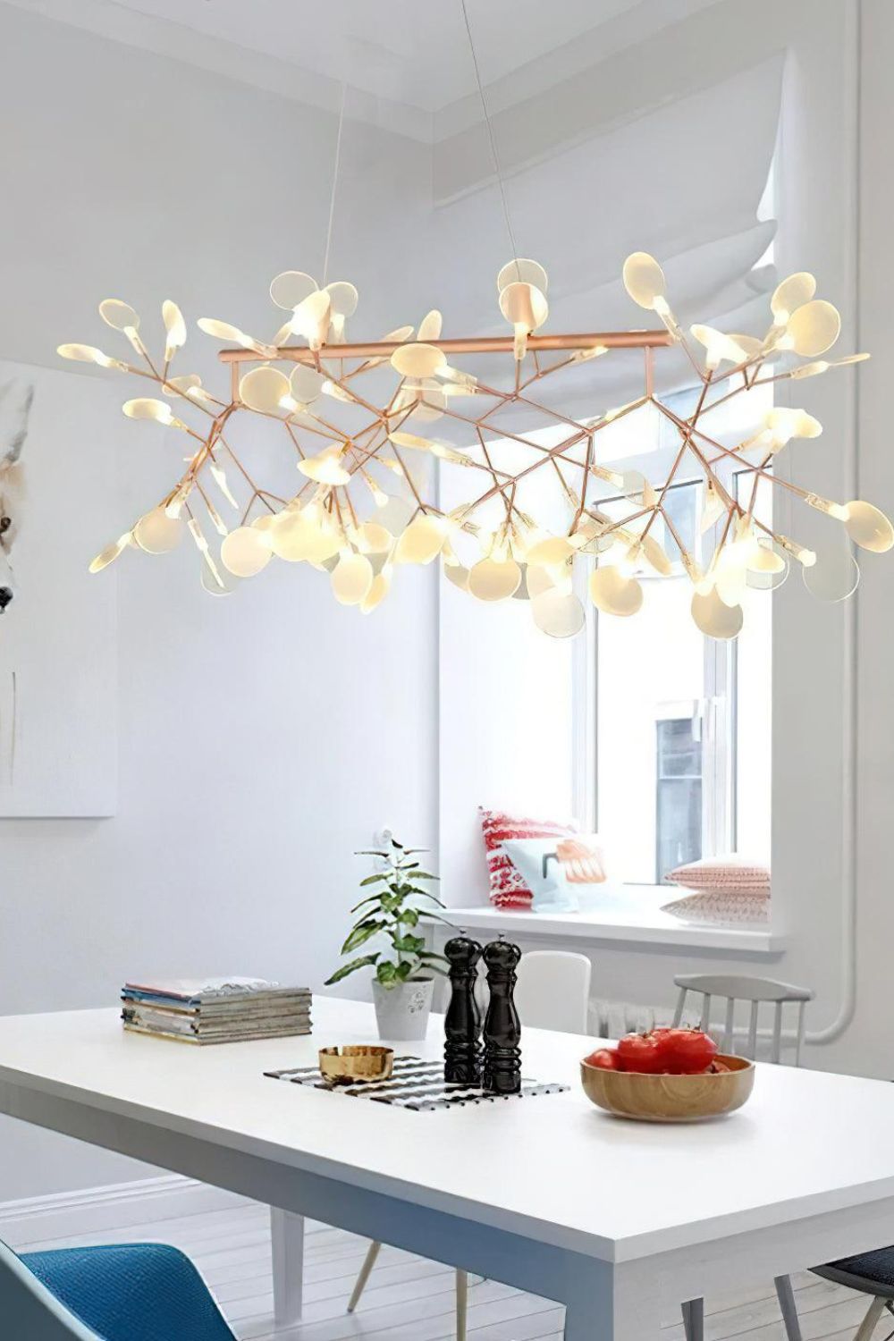 Linear Branch Firefly Chandelier