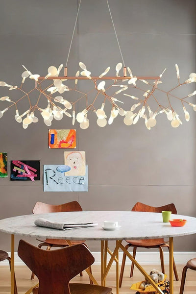 Linear Branch Firefly Chandelier