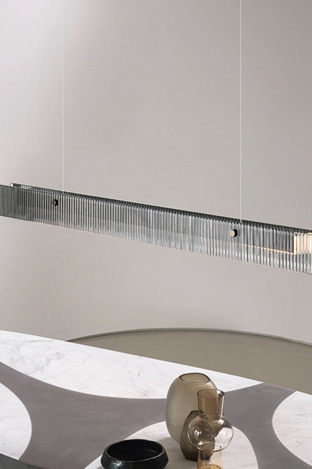 Linear Glass Pendant Light - SamuLighting