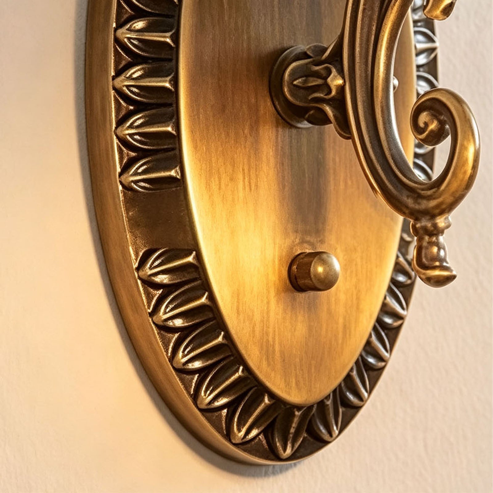 An Oval Plate With a Carved Border