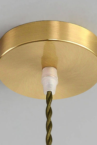 Lotus Crystal Brass Small Pendant Light