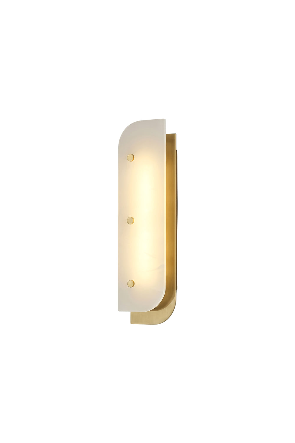 Lunar Veil alabaster wall lamp | Alabaster, Metal | Modern minimal style, curved shape | Samu Lamp