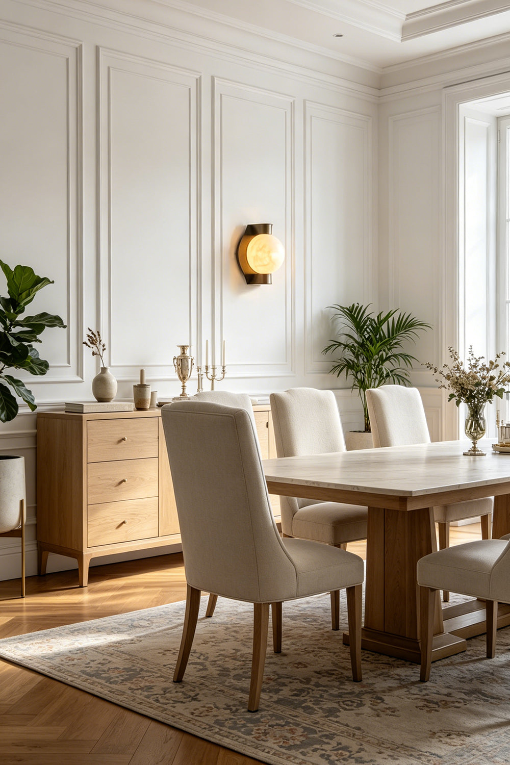 Lunar Alabaster Wall Sconce for Kitchen | Samu  Lamp