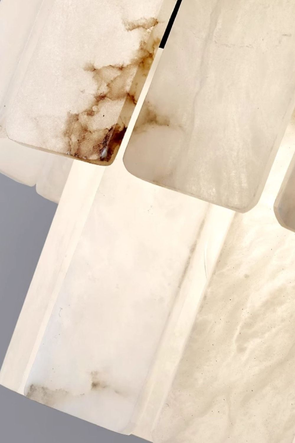 Luxurious Cascading Snow Plaster Chandelier