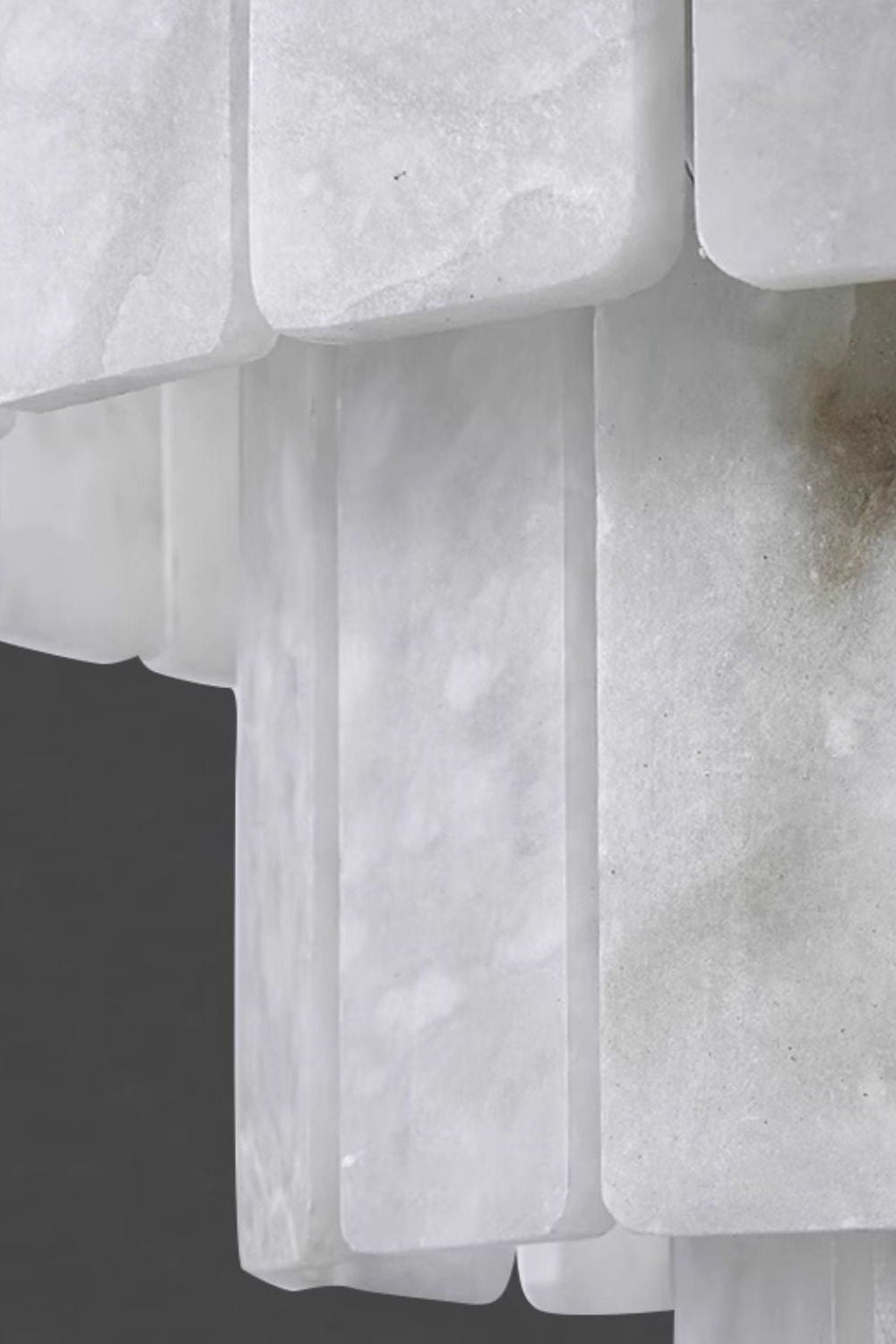 Luxurious Cascading Snow Plaster Chandelier
