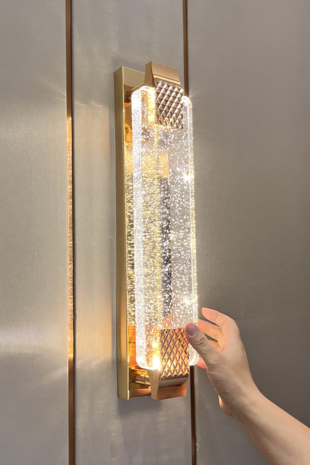 Rose Gold Luxury Bubble Crystal Wall Lamp