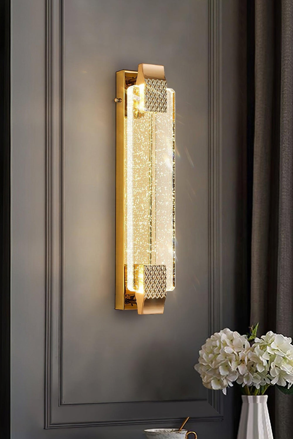 Rose Gold Luxury Bubble Crystal Wall Lamp