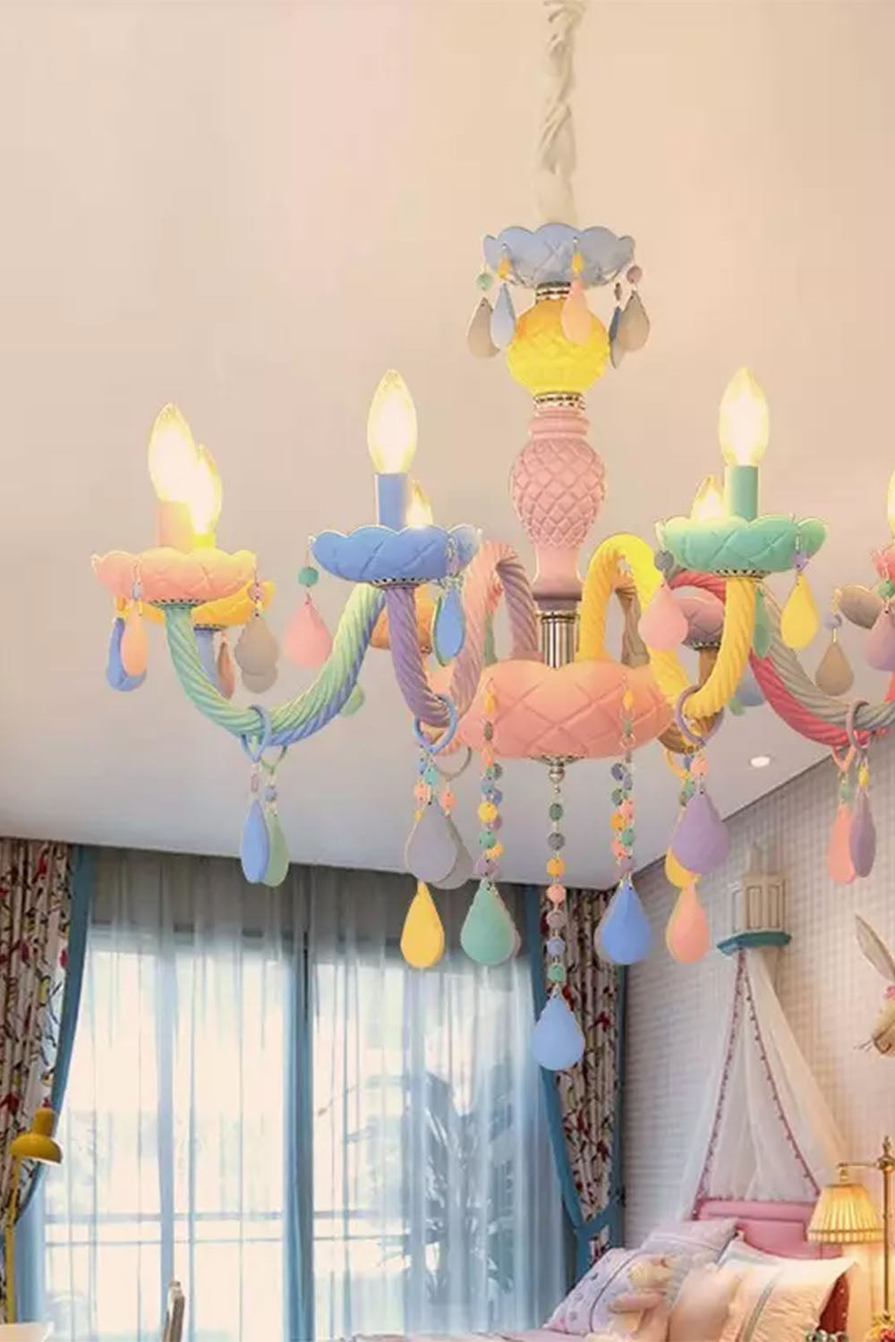 Macaron Children's Candle Chandelier