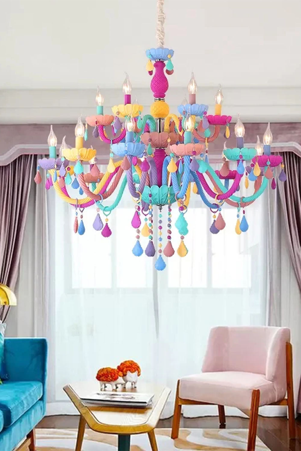 Macaron Children's Candle Chandelier