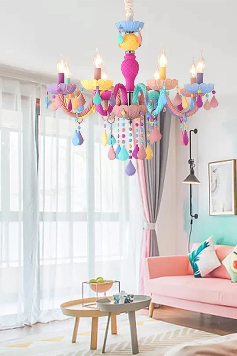 Macaron Children's Candle Chandelier
