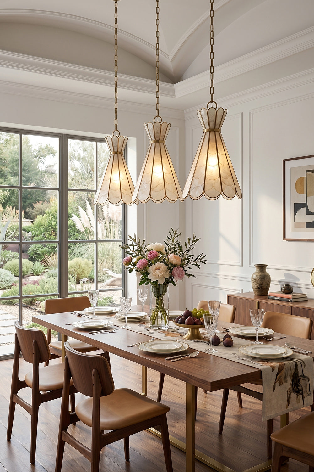 Magnolia Shell Pendant Light for Restaurant | Samu  Lamp