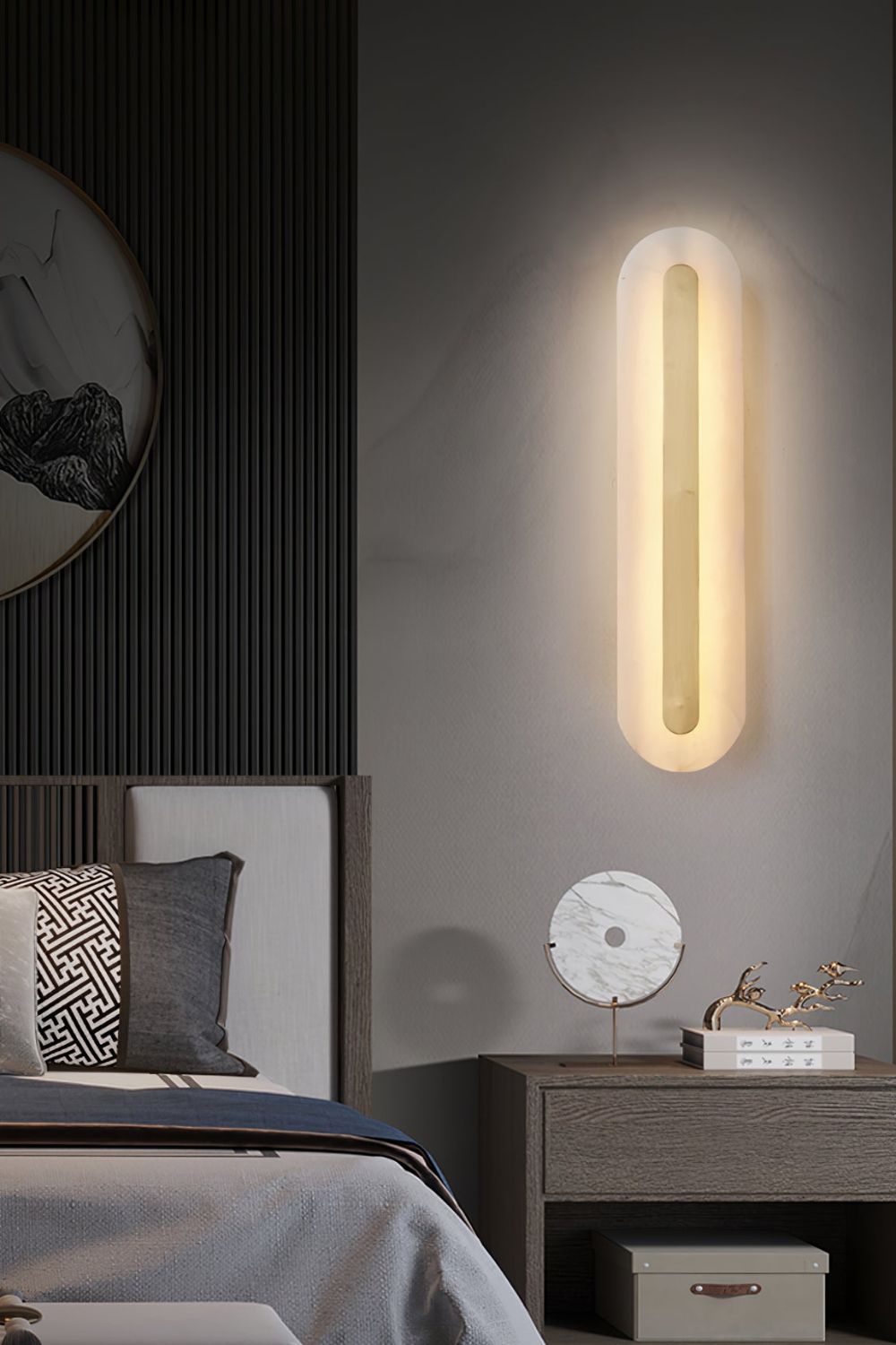 Marble Rounded Wall Light - SamuLighting