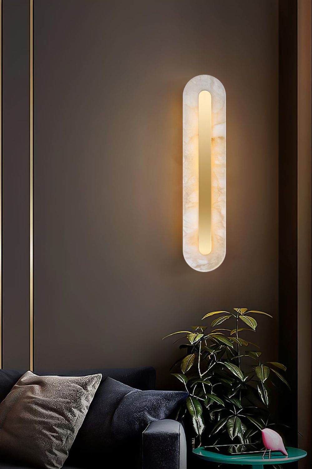 Marble Rounded Wall Light - SamuLighting