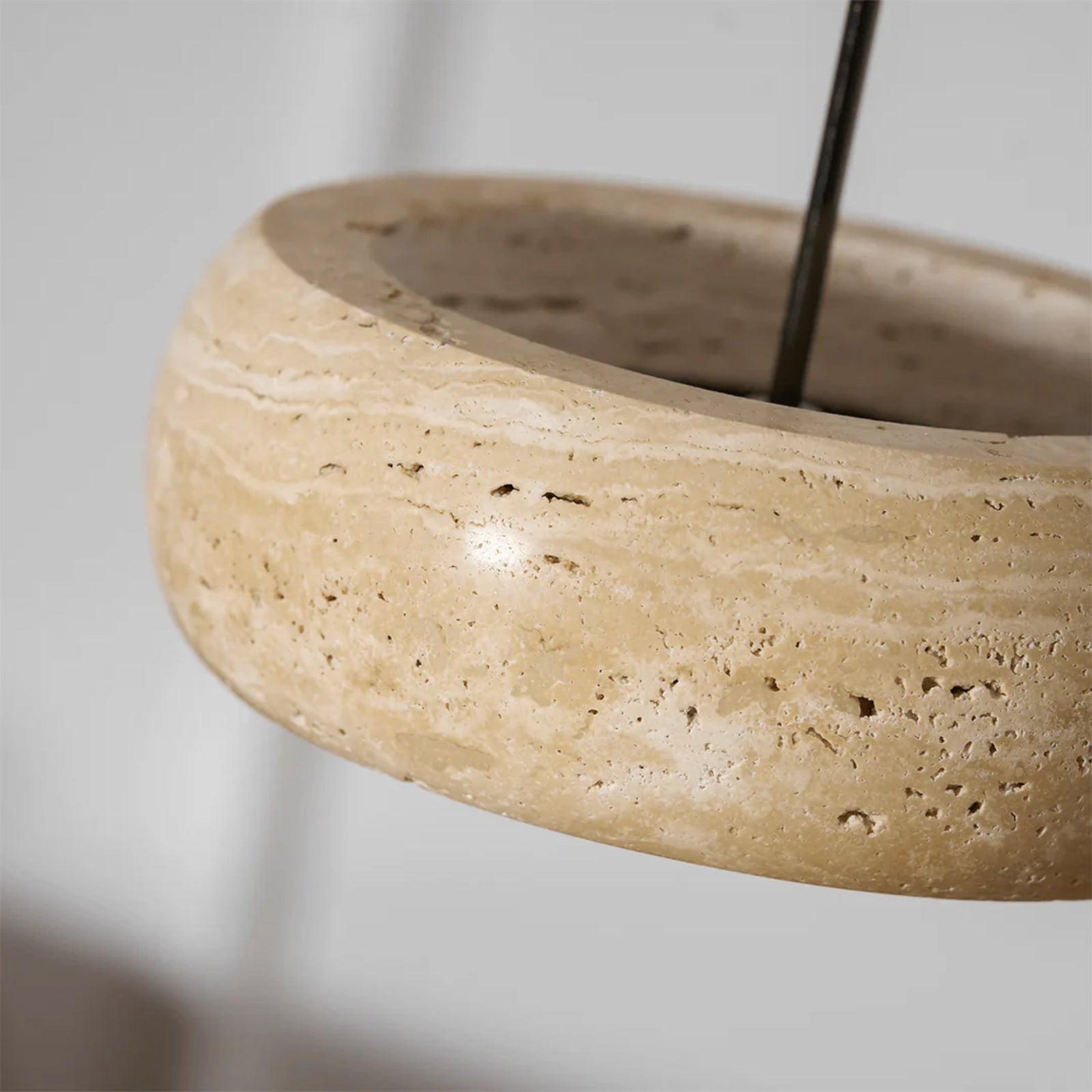 Sculpted Travertine Torus