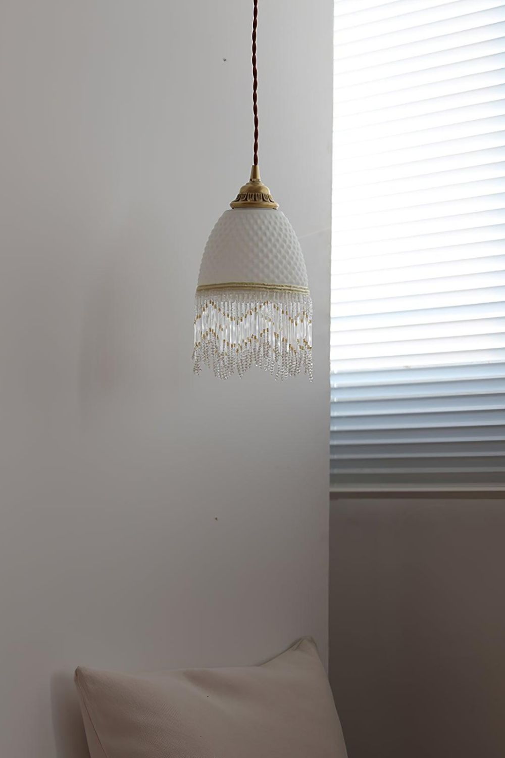 Mesh Tassel Glass Pendant Light - SamuLighting