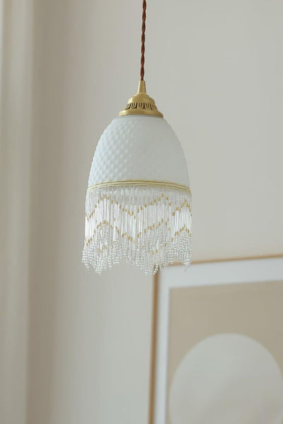 Mesh Tassel Glass Pendant Light - SamuLighting