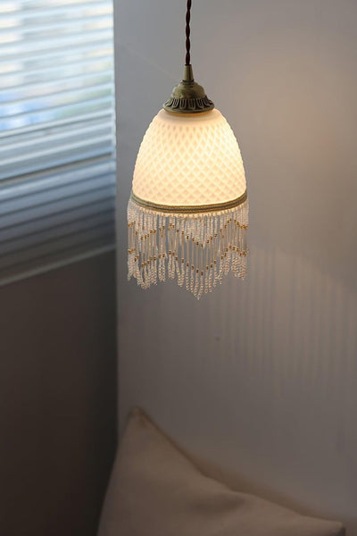 Mesh Tassel Glass Pendant Light - SamuLighting