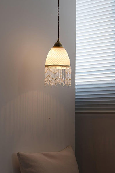 Mesh Tassel Glass Pendant Light - SamuLighting