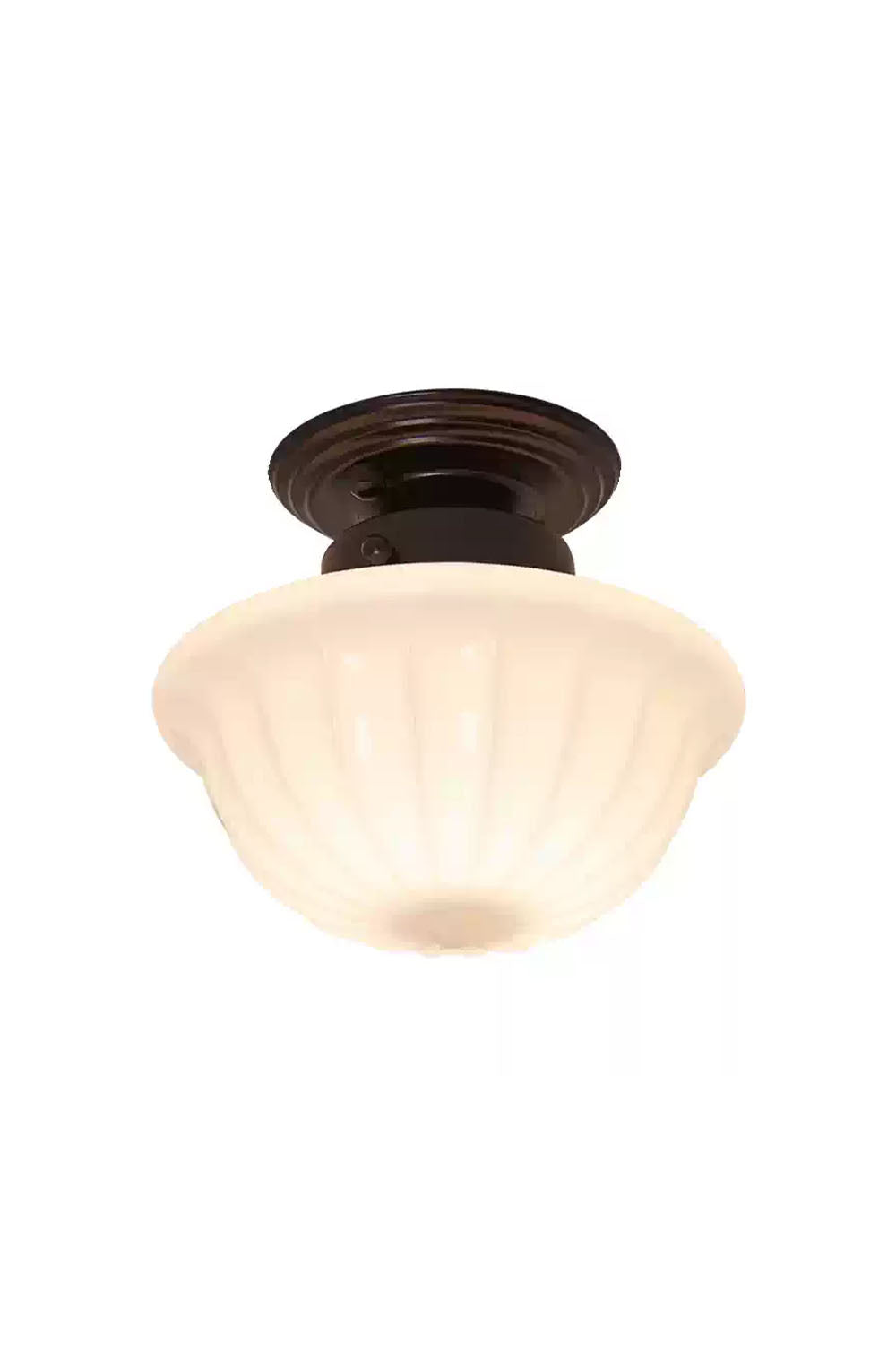 Milk Glass Ceiling Light