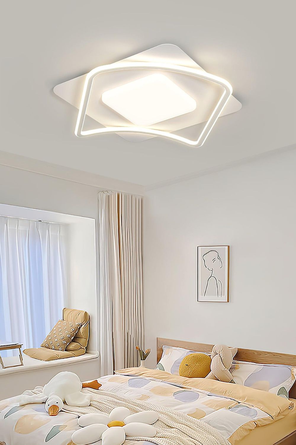 Minimalist Geometry Ceiling Light