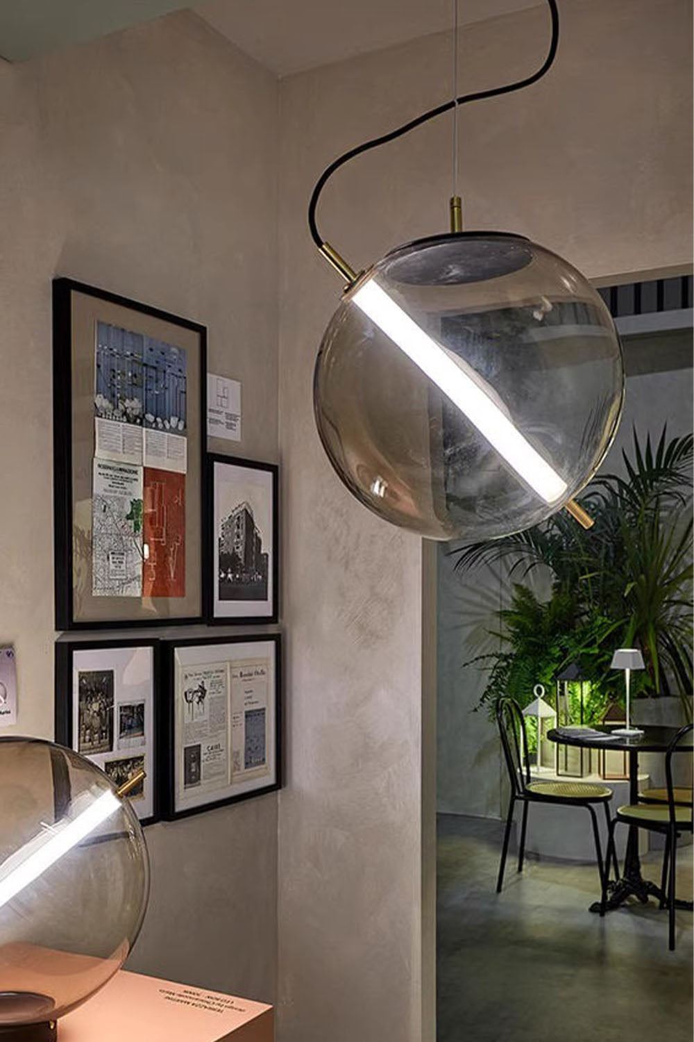 Minimalist Glass Ball Pendant Light