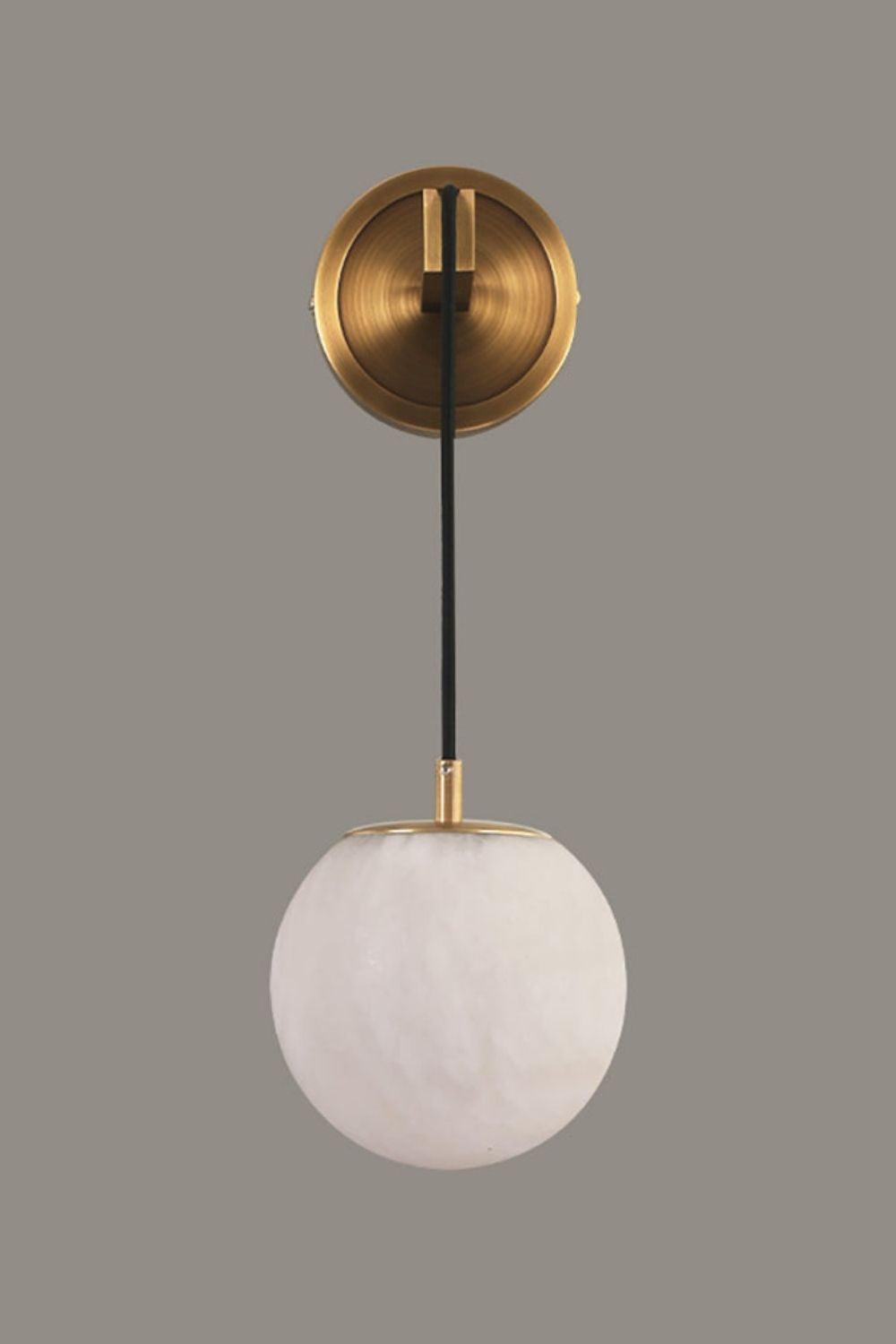 Minimalist Spherical Alabaster Wall Lamp