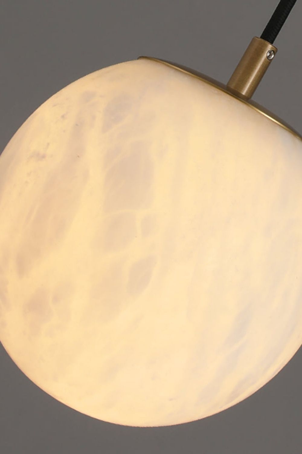 Minimalist Spherical Alabaster Wall Lamp