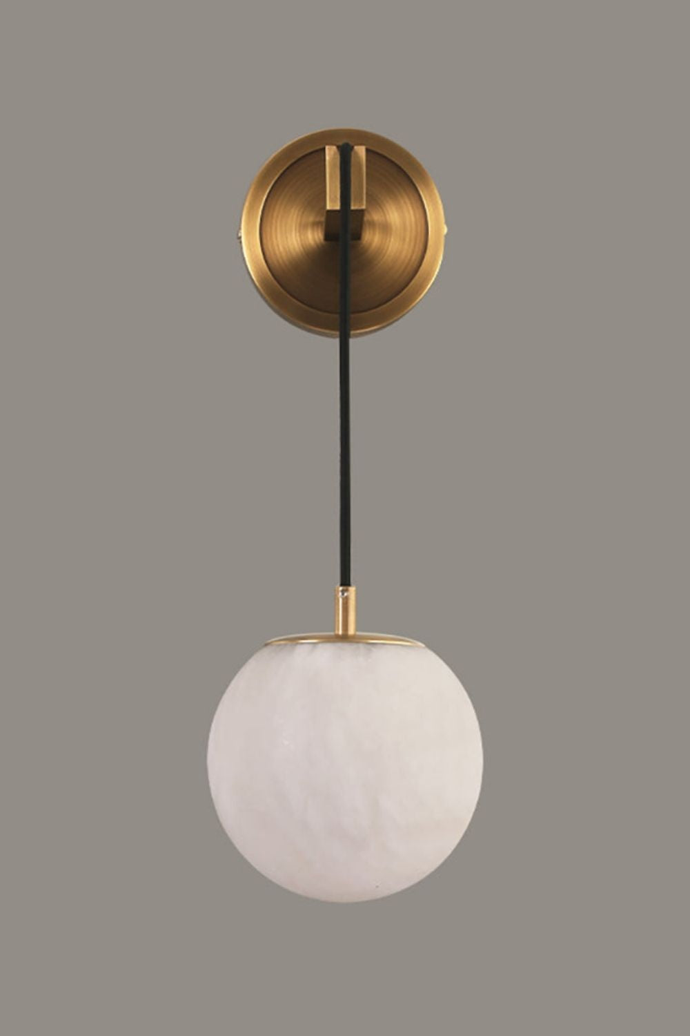 Minimalist Spherical Alabaster Wall Lamp